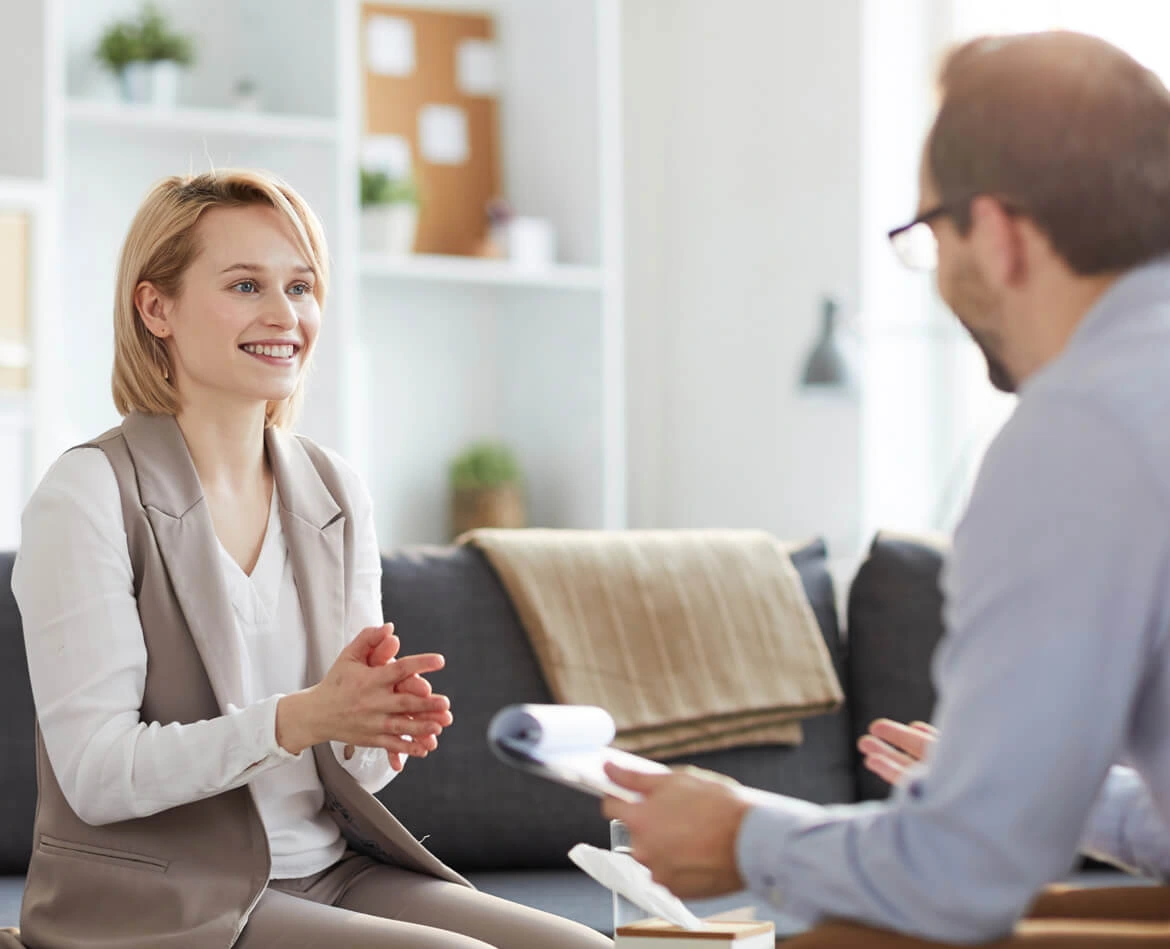 Therapist leading an individual counseling session at Family Trauma Treatment Center